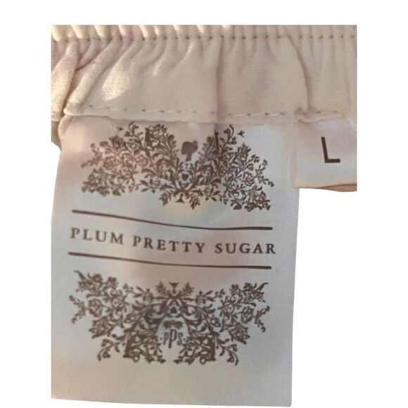 Plum Pretty Sugar White Floral Strapless Casual Women’s  Maxi Dress Bridesmaid L - Picture 10 of 11